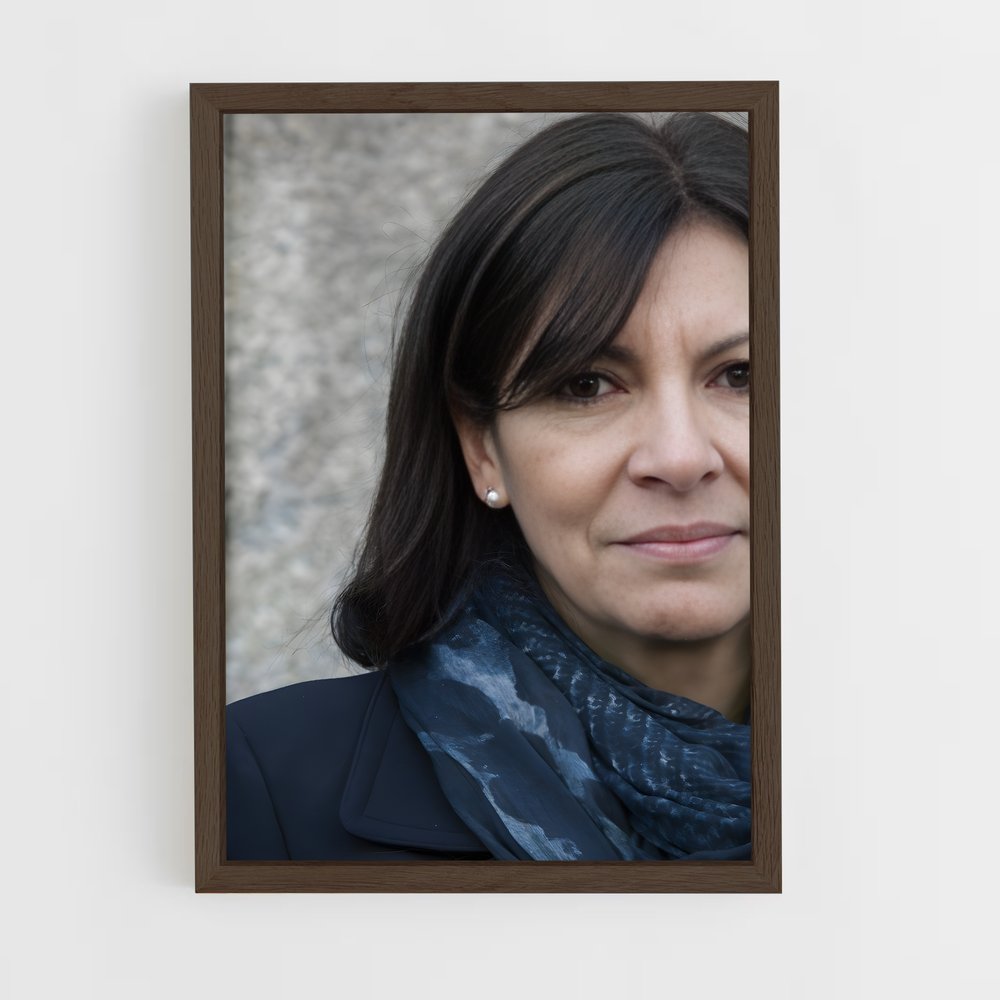 ap-anne hidalgo-8 cadre Bois foncé