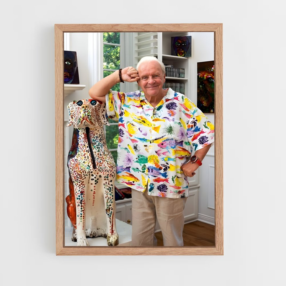 ap-anthony hopkins-8 cadre Bois clair