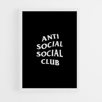 ap-anti social social club-1 cadre Blanc