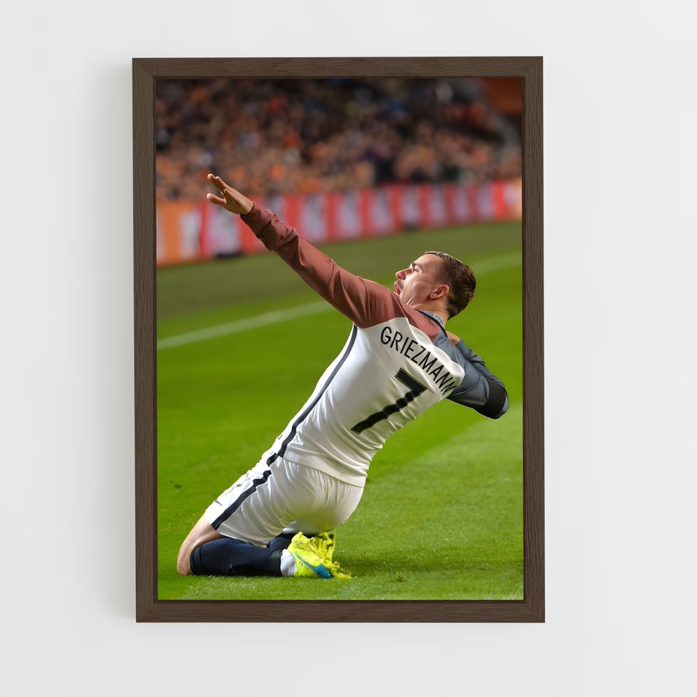 ap-antoine griezmann-8 cadre Bois foncé