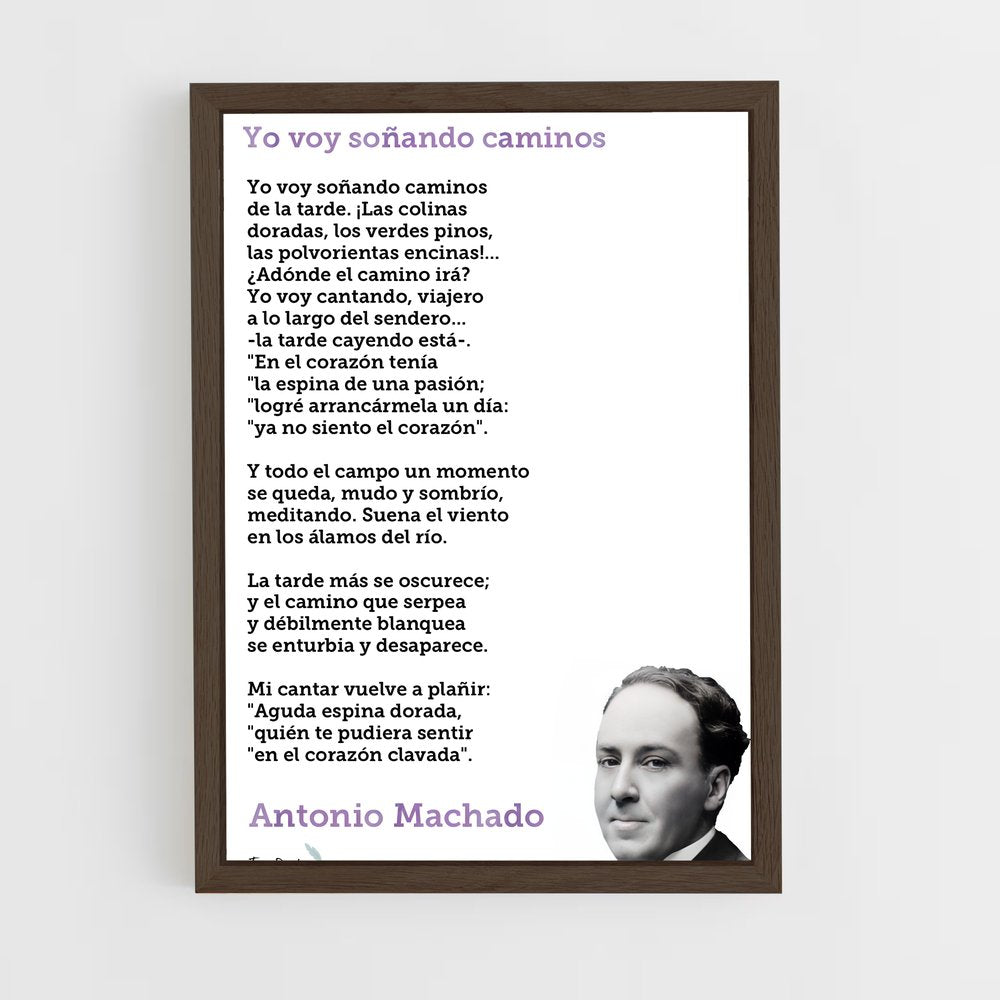 ap-antonio machado-2 cadre Bois foncé