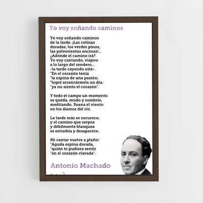 ap-antonio machado-2 cadre Bois foncé