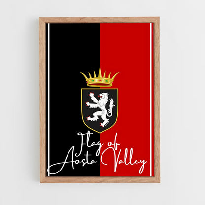 ap-aosta valley flag-1 cadre Bois clair