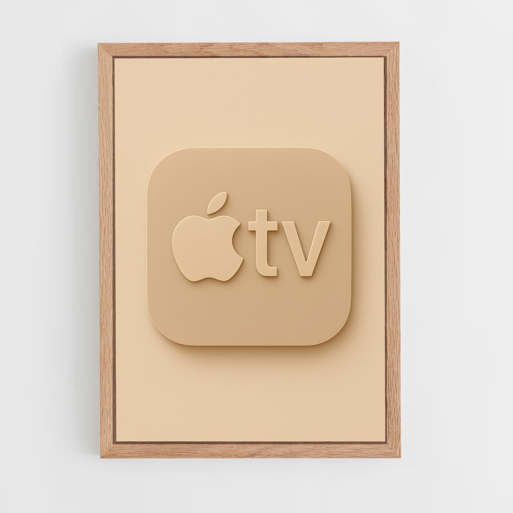ap-apple tv+-1 cadre Bois clair