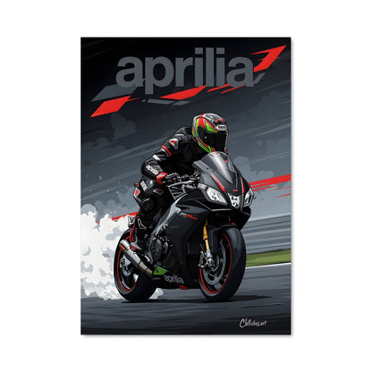Poster Aprilia en Piste