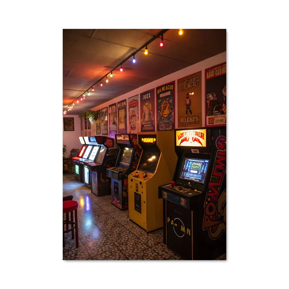 Poster Arcade machines 123