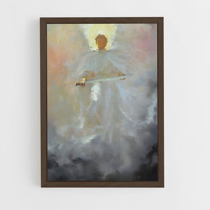 ap-archangel michael-12 cadre Bois foncé
