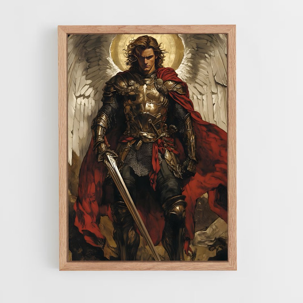ap-archangel michael-9 cadre Bois clair