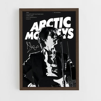 ap-arctic monkeys-2 cadre Bois foncé