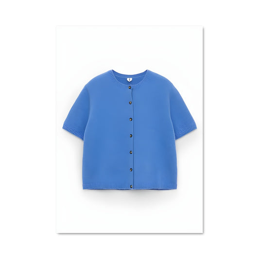 Poster Petit Cardigan Bleu