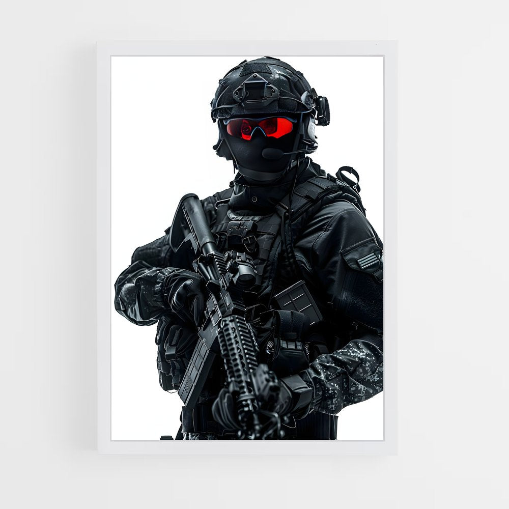 ap-army soldier-3 cadre Blanc
