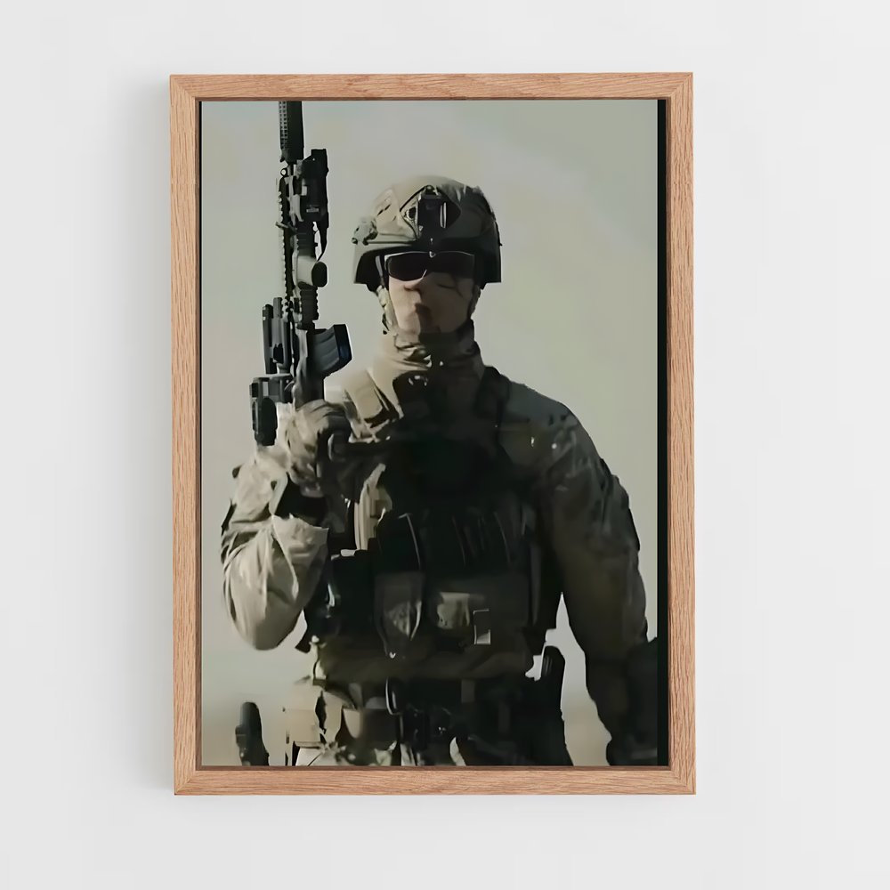 ap-army soldier-5 cadre Bois clair