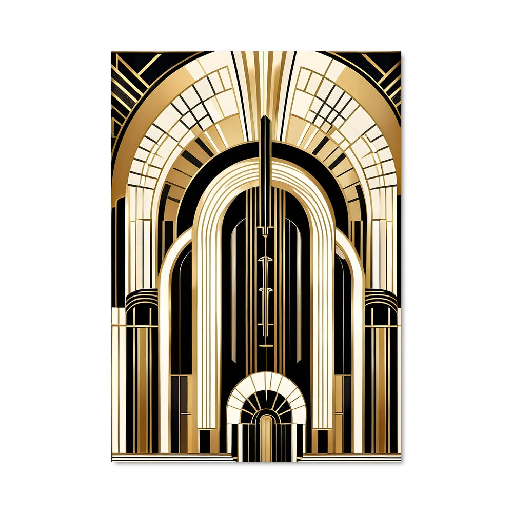 Poster Skyline Art Déco
