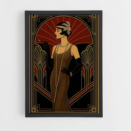 ap-art deco-6 cadre Noir