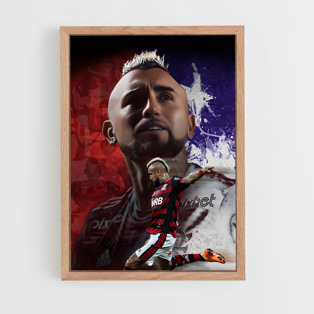 ap-arturo vidal-3 cadre Bois clair