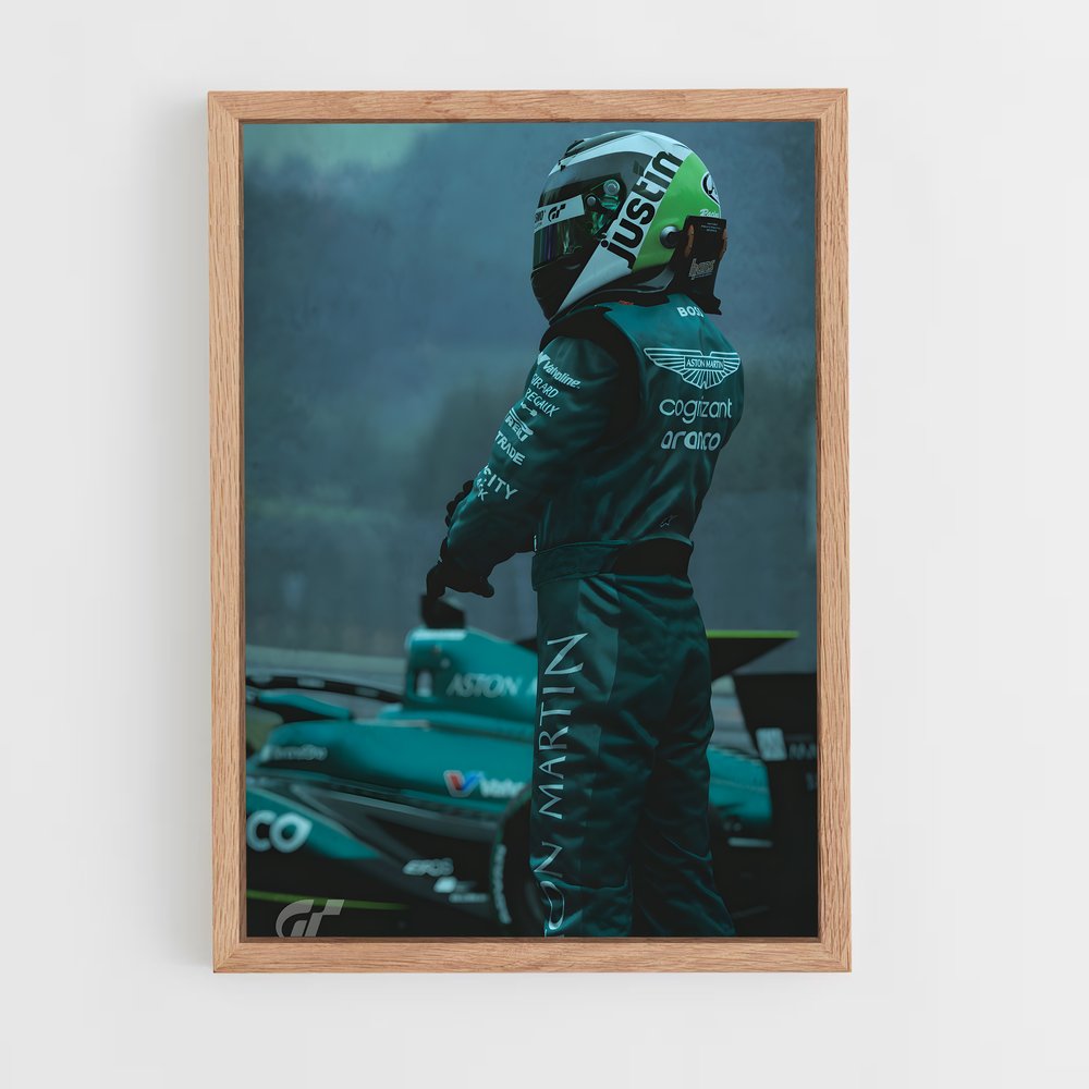 ap-aston martin f1 team-6 cadre Bois clair