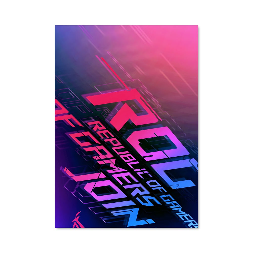 Poster Neon Battle