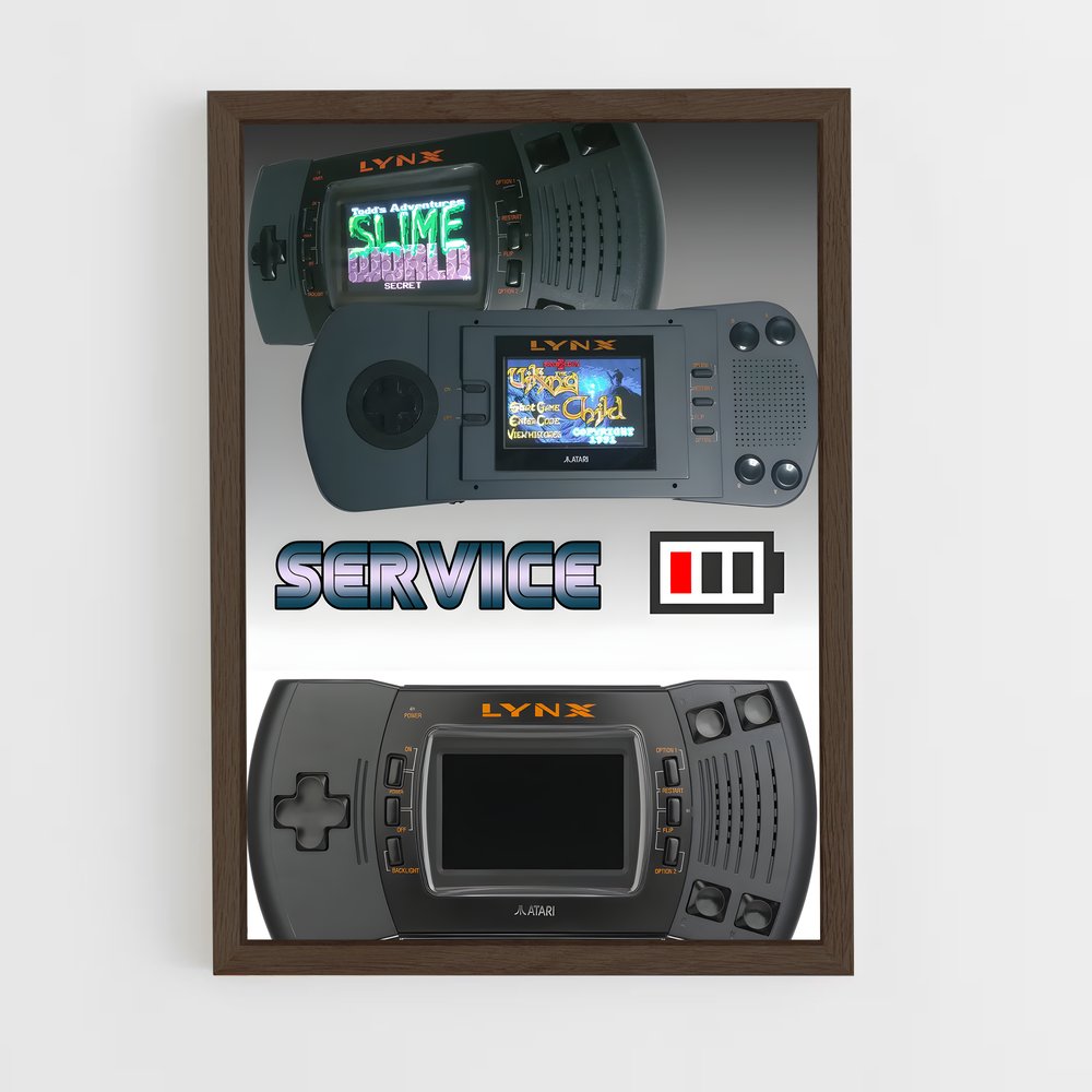 ap-atari lynx-2 cadre Bois foncé