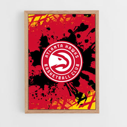 ap-atlanta hawks-1 cadre Bois clair