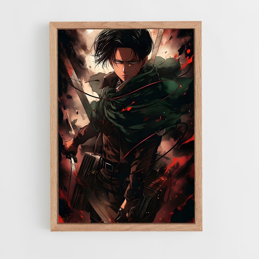 ap-attack on titan-5 cadre Bois clair