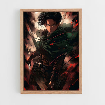 ap-attack on titan-5 cadre Bois clair