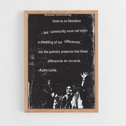 ap-audre lorde-2 cadre Bois clair
