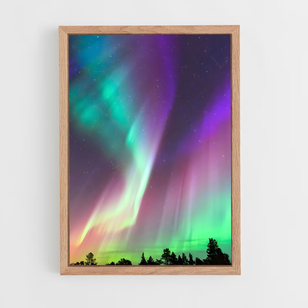 ap-aurora borealis-19 cadre Bois clair