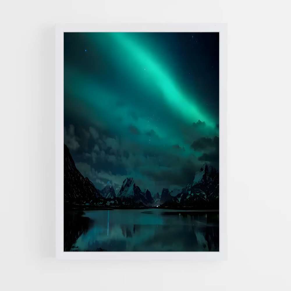 ap-aurora borealis-22 cadre Blanc