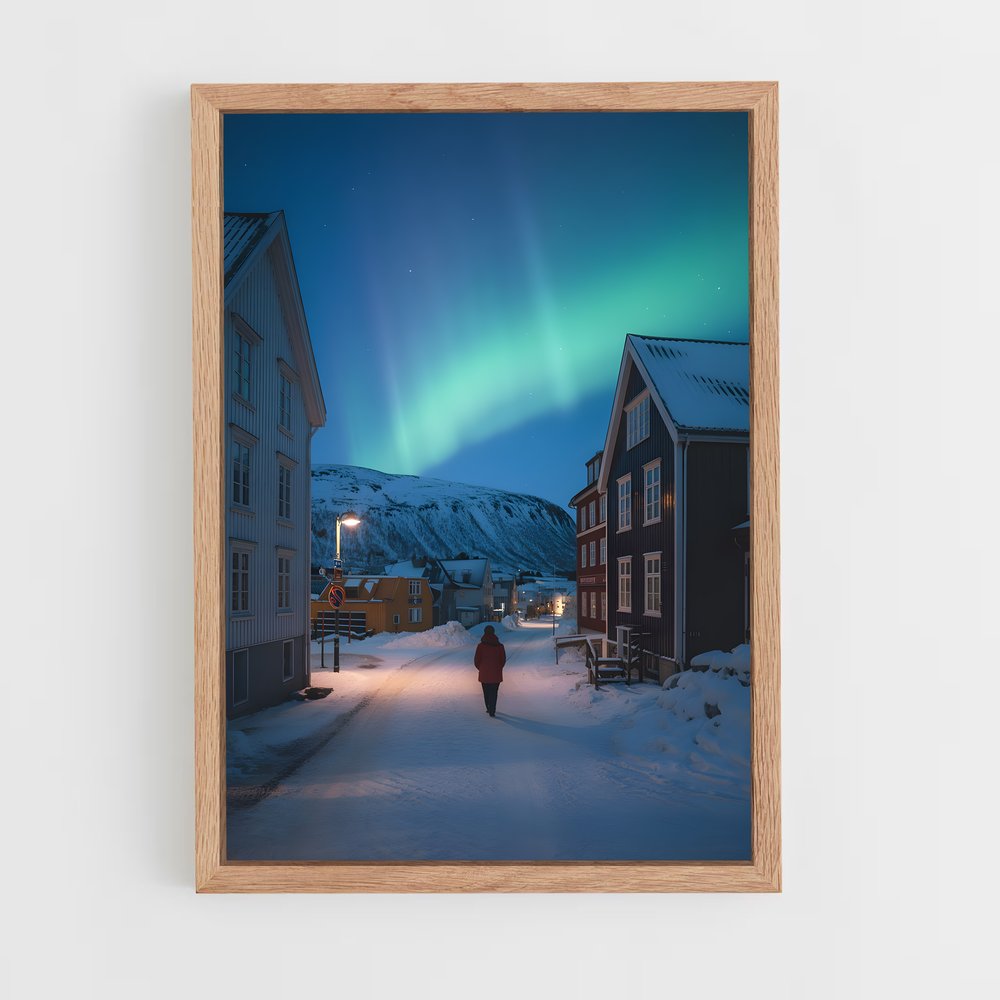 ap-aurora borealis-23 cadre Bois clair