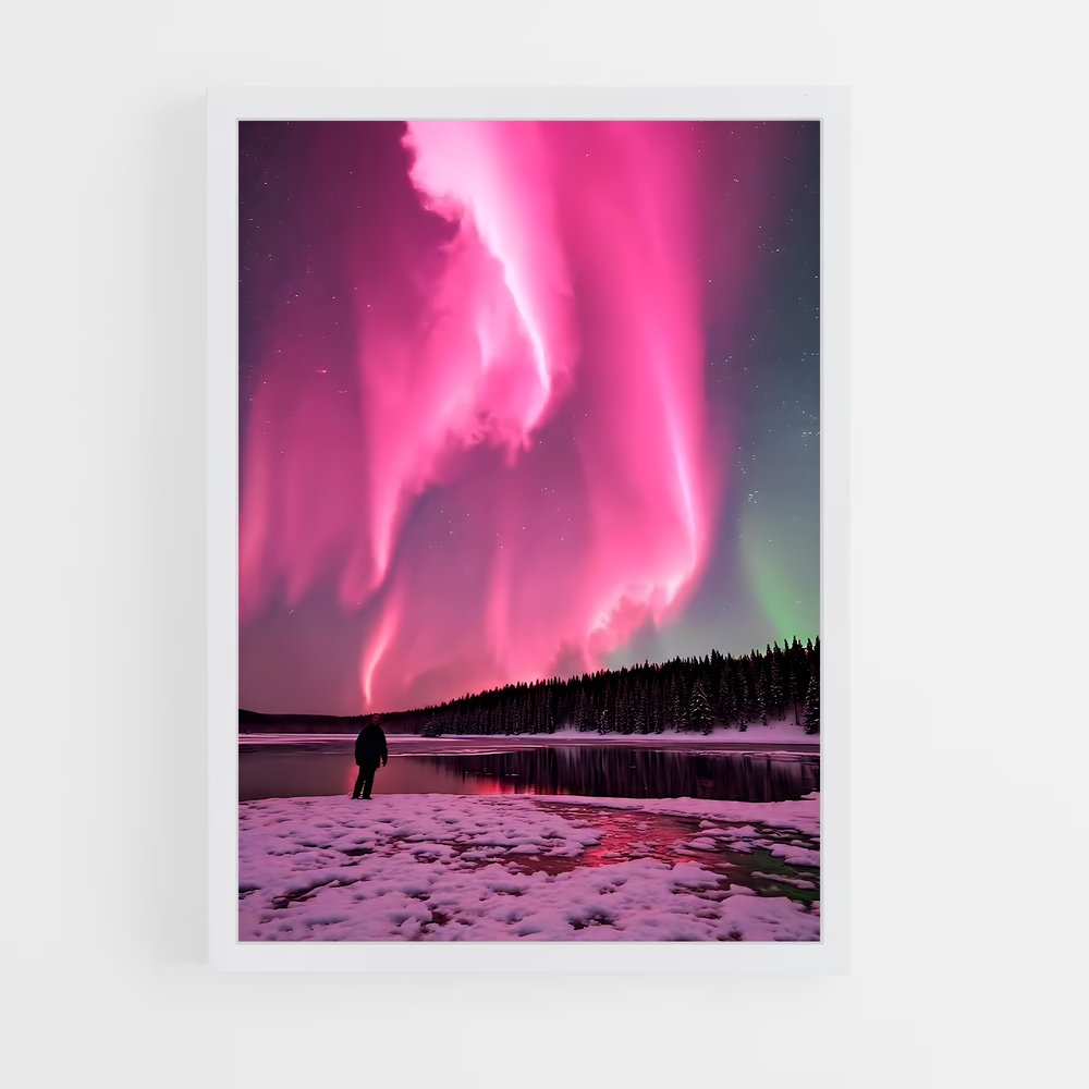 ap-aurora borealis-30 cadre Blanc
