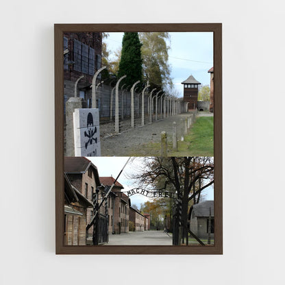 ap-auschwitz birkenau-1 cadre Bois foncé