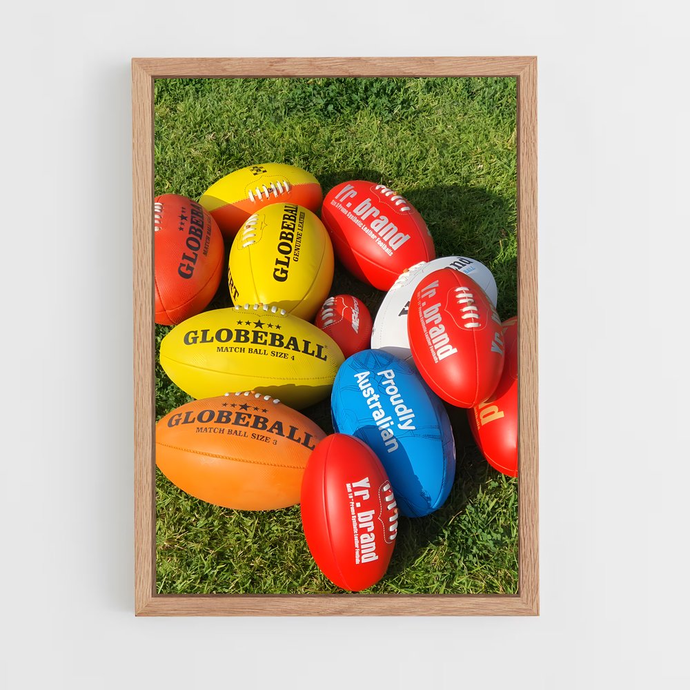 ap-australian football-1 cadre Bois clair