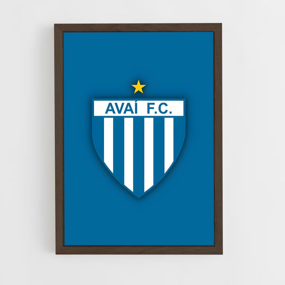 ap-avai futebol clube-8 cadre Bois foncé