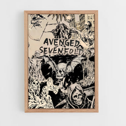 ap-avenged sevenfold-1 cadre Bois clair