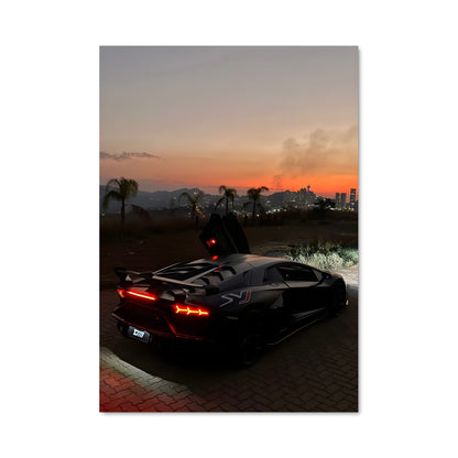Poster Asphalt Noir