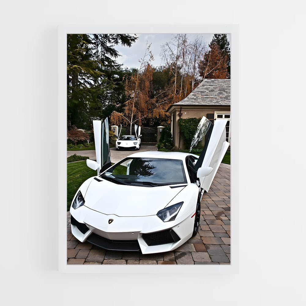 ap-aventador s-4 cadre Blanc