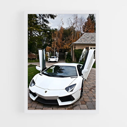 ap-aventador s-4 cadre Blanc