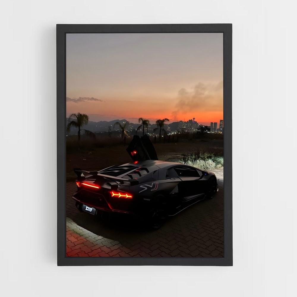 ap-aventador svj-3 cadre Noir