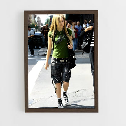 ap-avril lavigne-2 cadre Bois foncé