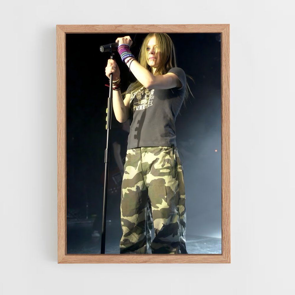 ap-avril lavigne-8 cadre Bois clair