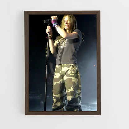 ap-avril lavigne-8 cadre Bois foncé