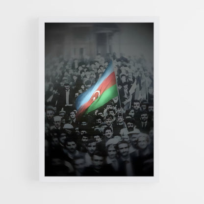 ap-azerbaijan flag-1 cadre Blanc