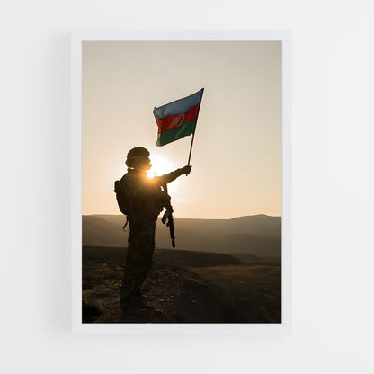 ap-azerbaijan flag-9 cadre Blanc