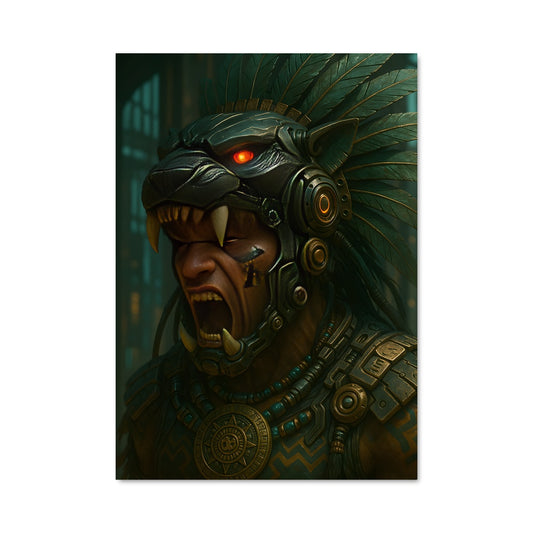 Poster Aztec warrior 691