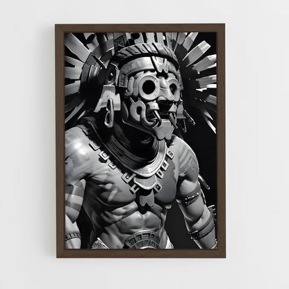 ap-aztec warrior-5 cadre Bois foncé