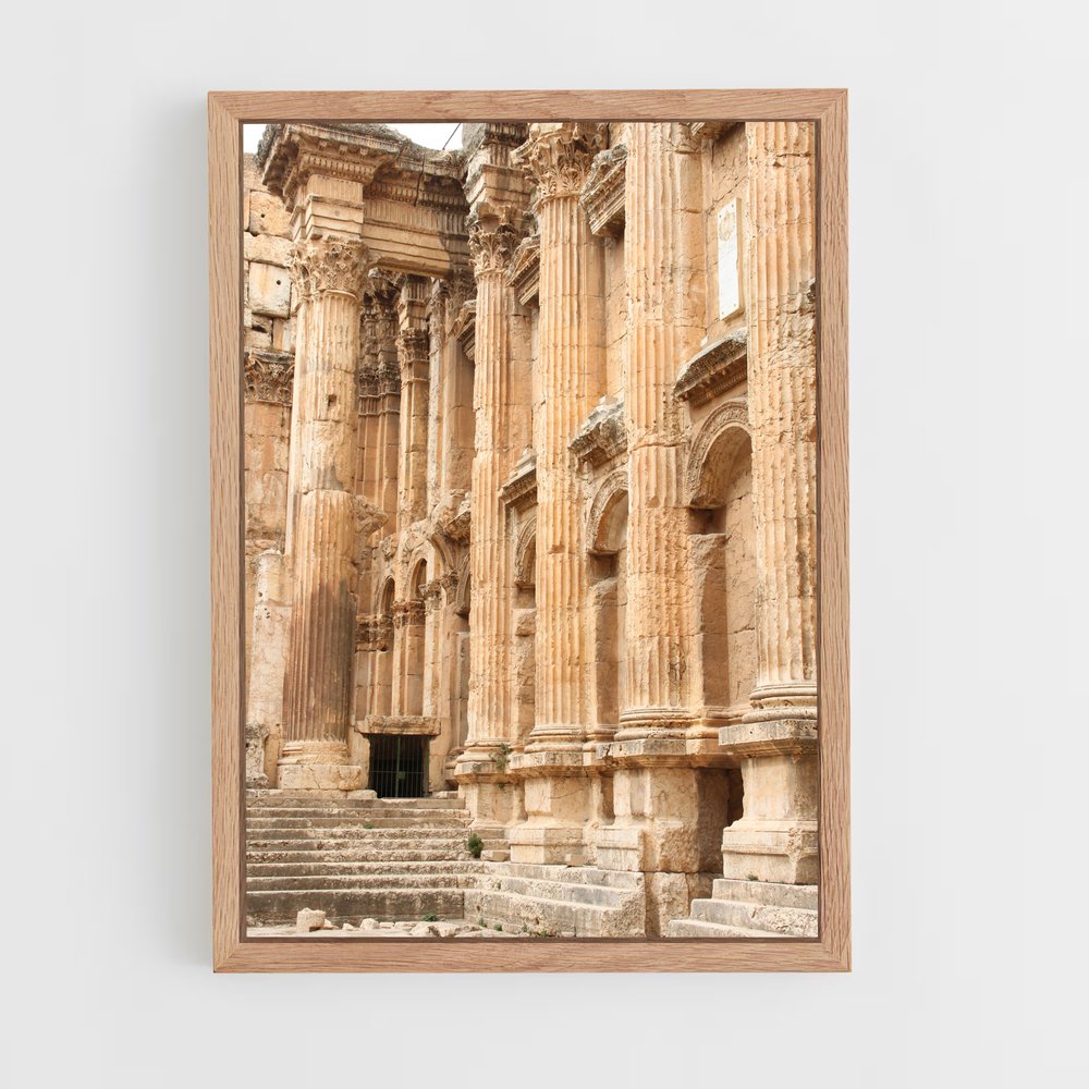 ap-baalbek temples-2 cadre Bois clair