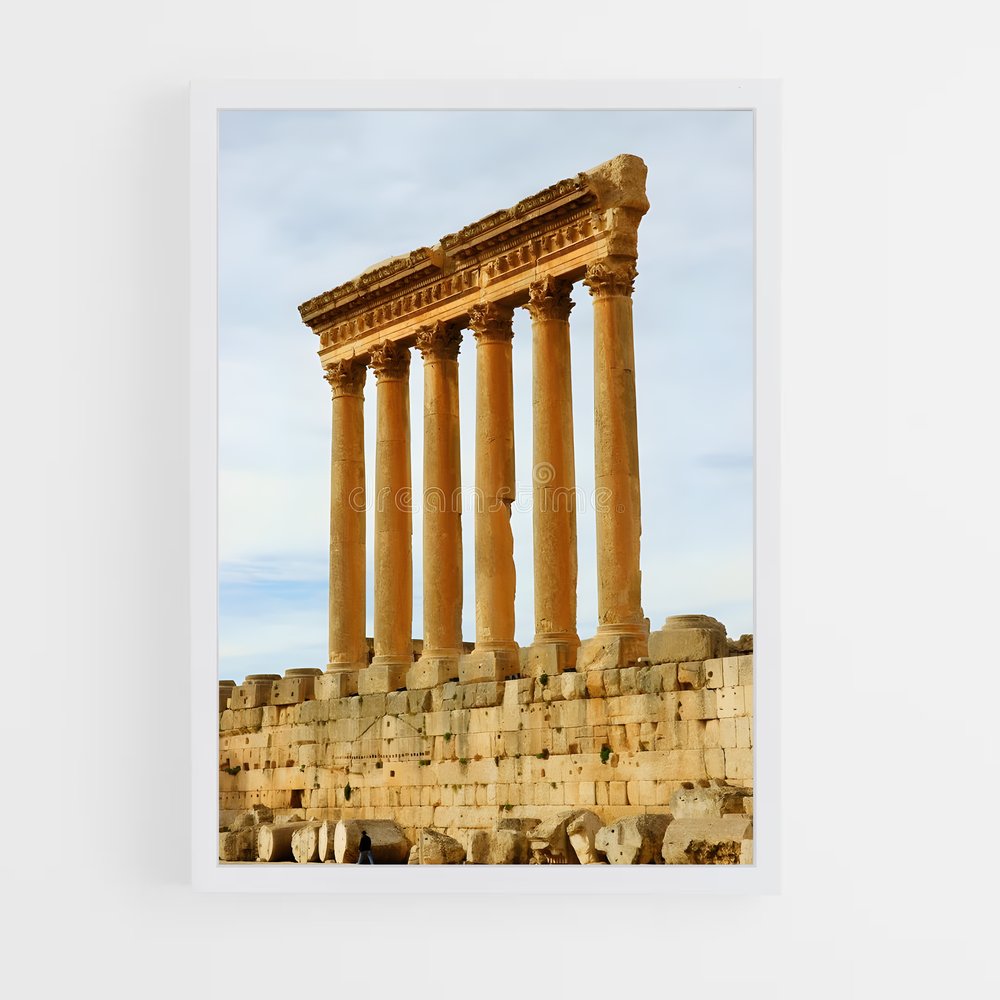 ap-baalbek temples-5 cadre Blanc