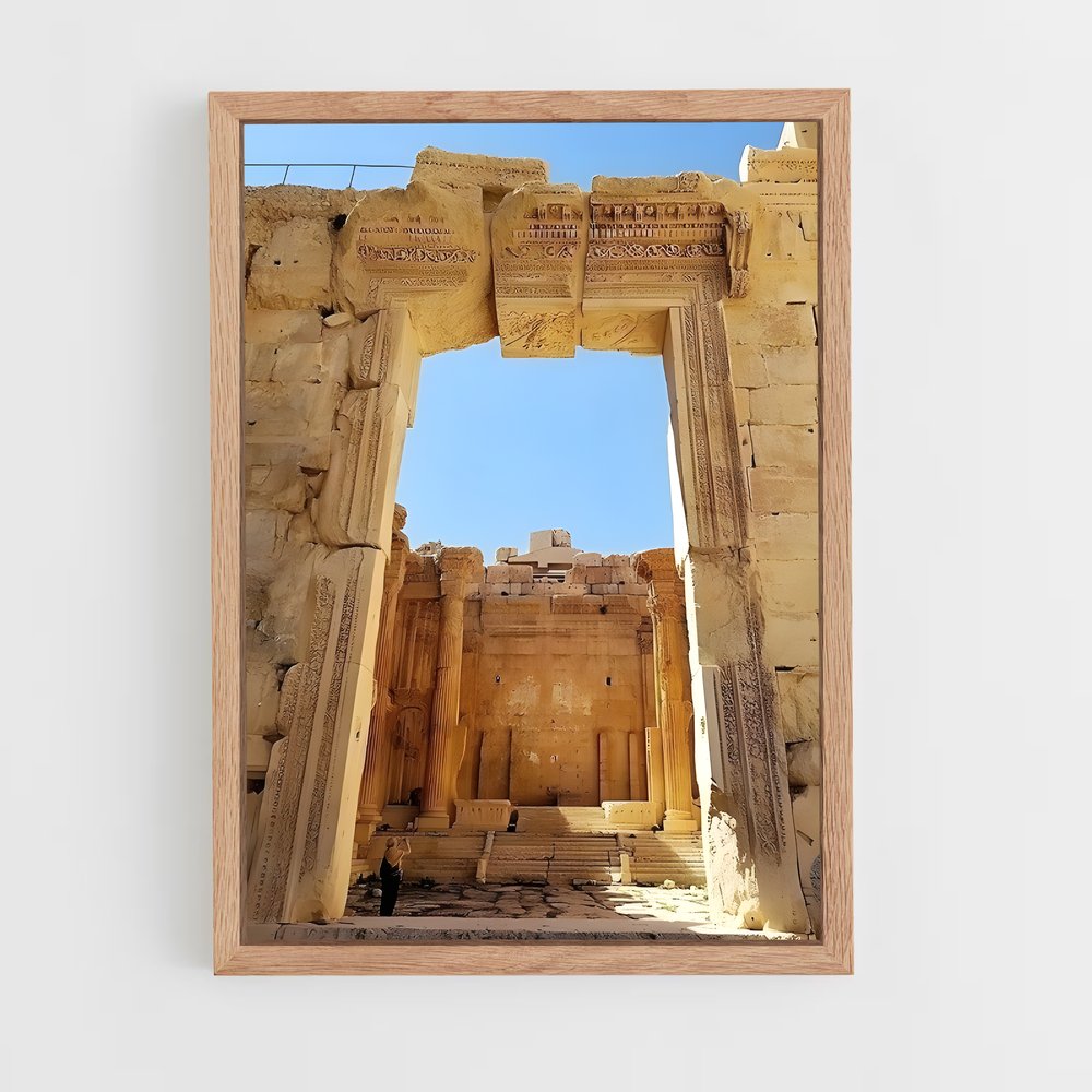 ap-baalbek temples-6 cadre Bois clair