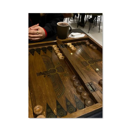 Poster Coffee & Backgammon