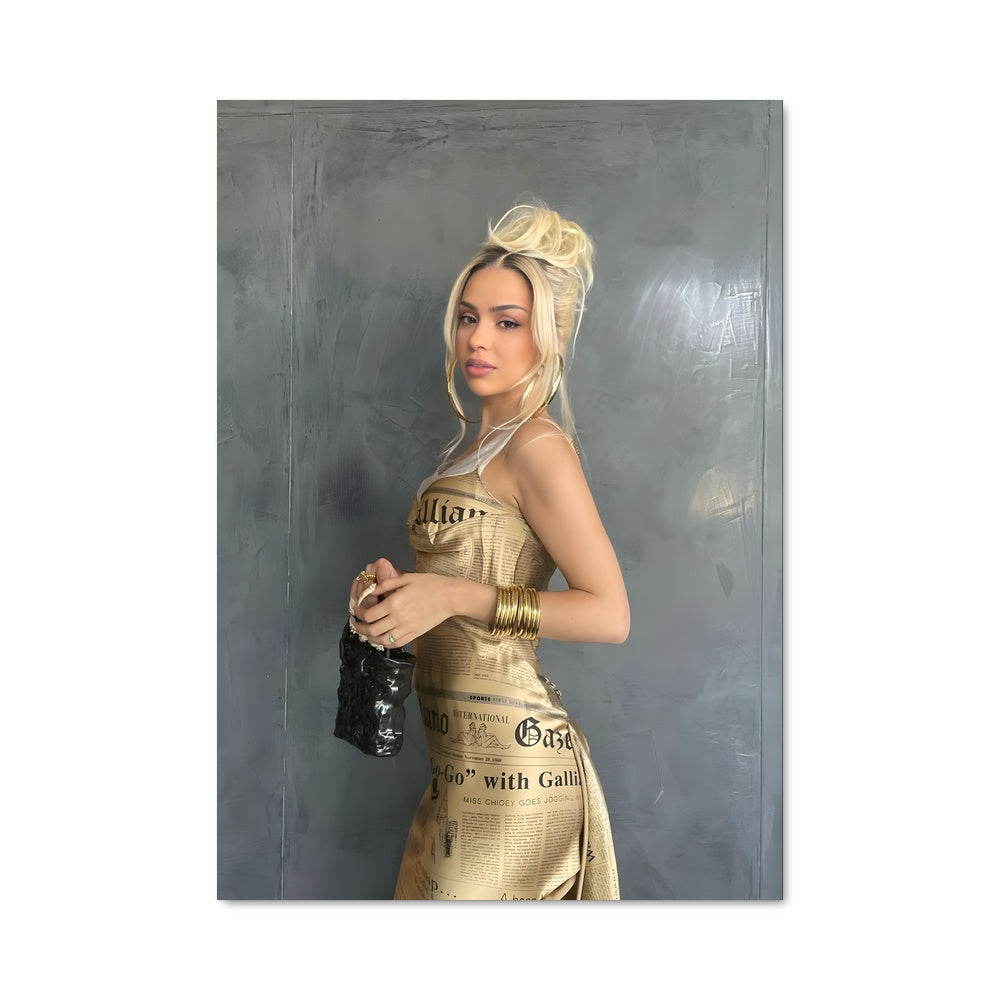 Poster Bad Gyal en Or